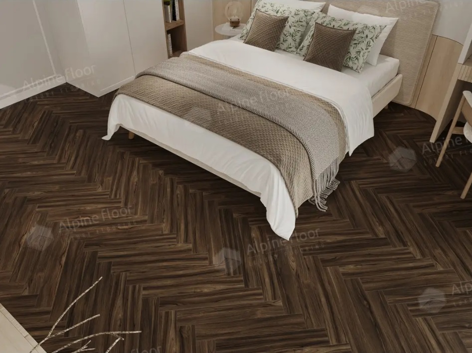 Ламинат Alpine Floor Herringbone 12 LF105-13 Орех Сицилия